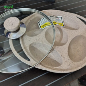 Non-Stick Chitoi Pitha Maker With Glass Lid